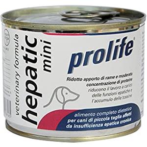Prolife Veterinary Formula Mini Hepatic - Cibo Umido per Cani di Piccola Taglia, 200 g, Alimento Dietetico Completo per Insufficienza Epatic