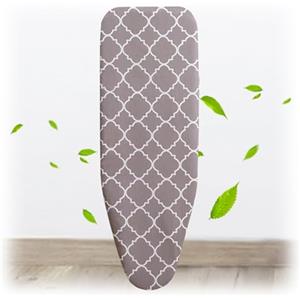Generic Copriasse da Stiro,90x30cm 100x34cm 120x38cm Foderina da Stiro Cotone Copri ASSE da Stiro Casa Fodera da Stiro Imbottita per Ferri da Stiro A Vapore(caffè,100x34cm)