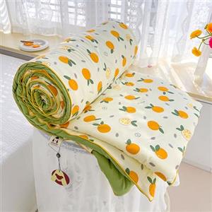 DOTBUY-SHOP Trapuntino Copriletto Estivo Primaverile, Fiori Trapunta Leggera, Cotone di Soia Copriletto Trapuntato per Letto Singolo, Letto Matrimoniale (Verde,150x200cm)