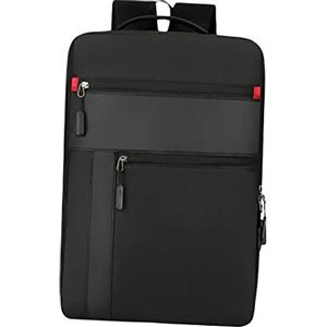 FVDPWYE Laptop Zaino Backpack Rucksack Computer con Porta USB E Design Resistente in Tessuto Oxford Impermeabile Leggero Adatto per Donna Uomo Lavoro Viaggio, Nero
