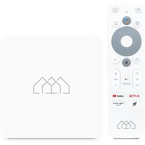 AB Cryptobox AB-COM Homatics Box R Lite 4K Smart TV Media Player Client Android TV 11 Flash eMMC 16GB Bluetooth 5 100Mbps Fast Ethernet LAN Port Chromecast 4K Ultra HD AV1