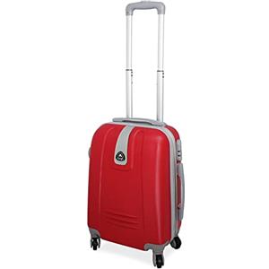 Valigeria.shop Trolley ORMI Bagaglio a Mano IDONEO RYANAIR 55x40x20 Cm. Leggero Rigido in Abs, Valigia fino a 45 Litri 10 KG con 4 Ruote (52cm, Rosso)