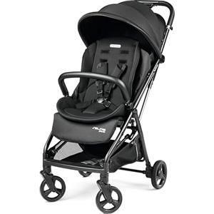 Peg Perego PEG Selfie Plus Passeggino Leggero Compatto, Chiusura Automatica, Dalla Nascita Fino A 22 Kg, Doppio Rivestimento, Capottina UPF 50+, Cestello Portaoggetti, True Black