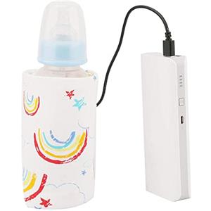 Ejoyous USB Scaldabiberon, Scaldabiberon Portatile Tascabile Scaldabiberon Scaldabiberon Termostato Termico per Alimenti Latte Scaldabiberon Tascabile Scaldabiberon(rosso)