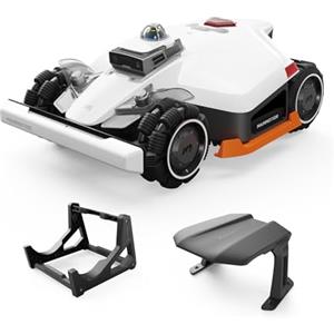 MAMMOTION LUBA 3 AWD 3000 Robot Tagliaerba Senza Filo Perimetrale, Posizionamento LiDAR+NetRTK+AI Vision Tri-Fusion 360°, Trazione Integrale Pendenze all'80%, fino a 30 Zone, Altezza di Taglio 25-70mm