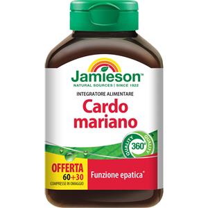 Jamieson Cardo Mariano 60 30 Compresse - Estratto Standardizzato con 53% di Silimarina per il Benessere Epatica