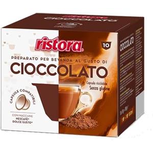 Ristora 10 capsule Cioccolato compatibili DOLCE GUSTO* Ristora | Cioccolato Capsule Ristora compatibili con Nescafè Dolce Gusto.