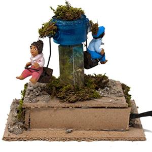 Joy Christmas Pastore per Presepe in Movimento 14 cm x 9 cm Bambini sulla Giostra 50607
