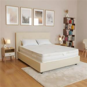 Materassimemory.eu - Materasso Matrimoniale Top Air 160x190 Alto 25 cm Detraibile con 7 Zone differenziate Rivestimento Aloe Vera Cuscini in Omaggio Traspirante Anti acaro Made in Italy