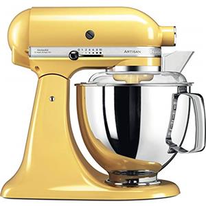 Kitchenaid Planetaria - Artisan - Robot da Cucina con testa inclinabile e 7 accessori - 4.8 L - Impastatrice - Color yellow