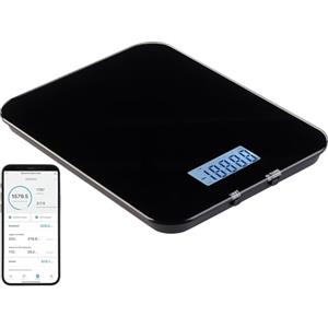 Rosenstein & Söhne bilancia conteggio calorie: Bilancia da cucina digitale, Bluetooth, LED Display (da cucina a batteria, USB, ipad)
