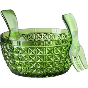 Mario Luca Giusti Insalatiera Ceramica Verde Floreale 5L - Elegante e di Alta Qualità
