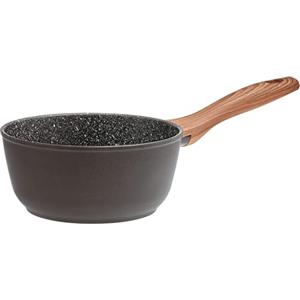 SAMBONET Casseruola Alta Rock & Rose Nera 18cm con Rivestimento Antiaderente QUARZOTEK