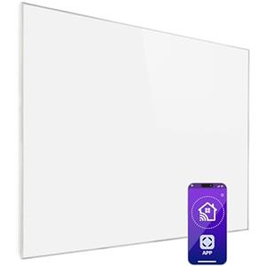 Klarstein Stufa Elettrica Infrarossi Basso Consumo, Pannello Radiante Infrarossi 1200W, Controllo IoT/WiFi App, Pannelli a Riscaldamento, Pannello per Riscaldamento Senza CO2