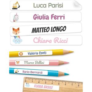 melu kids etichette personalizzabili 150 pezzi
