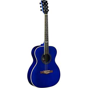 EKO GUITARS - NXT A100 SEE THROUGH BLUE, Chitarra Acustica Top in Abete, Fasce e Fondo in Mogano, Tastiera in South American Roupanà, Colore Blue