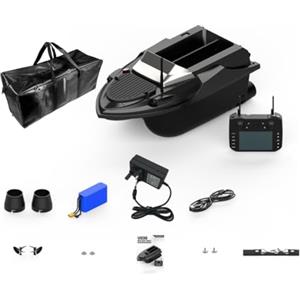 Generic GPS Advanced RC Bait Boat, V080 12 V ad alta velocità RC Esca barca con 9 zone di pesca, 180 punti di posizione, luci di navigazione, regalo per adulti