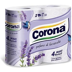 Generico 40 Rotoli di Carta Igienica Profumata alla Lavanda 2 Veli - Morbidezza e Freschezza Quotidiana - 40 Rotoli Carta Corona