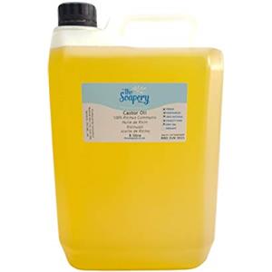 The Soapery Olio di ricino puro e pressato a freddo, 5 litri, confezione grande