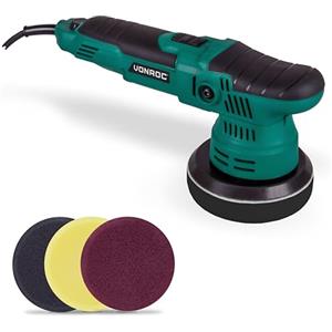VONROC Lucidatrice Auto 650W, Orbitale Doppia Azione 9mm, Disco 125mm, Velocità Variabile 2000-6800 RPM, Soft Start, Cavo 4m - Rimuove Graffi e Ossidazioni, per Auto, Moto e Barche 4 ????????????????????????i