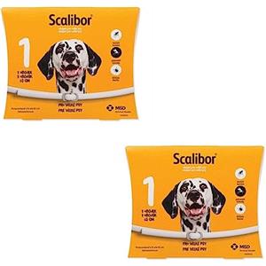 Scalibor 65cm x2- Collare Antiparassitario Per Cani - Collare Antipulci E Antizecche Per Cani Di Taglia Grande. 12 Mesi Di Protezione