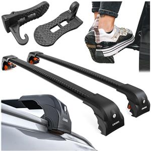 CHROMEMASTER Barre Portatutto Tetto e Gradino per Portiera Auto Compatibili con Jaecoo J7 2023+; Portapacchi da Tetto per Box, Portabici, Scala | Ideale per Viaggi, Vacanze, Uso Quotidiano