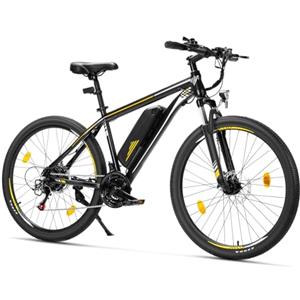 Touroll Bicicletta Elettrica, U1 26, Autonomia di 65km, mountain bike elettrica, Motore 45 NM, Batteria Rimovibile 13Ah