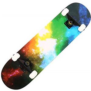 WAWD - Skateboard per adulti, per principianti, skateboard, idea regalo di compleanno, ragazzi e ragazze, 9 strati in acero