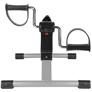YJIIJY Mini Cyclette da Casa Pedaliera Pieghevole, Esercitatori Pedaliera Cyclette Fitness per Riabilitativa,Braccia e Gambe Pedaliera Regolabile Digitale Mani e Piedi Pedale con LCD Display (A)