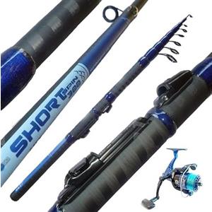 Pescasubito.com Kit Pesca a Spinning Canna Telescopica 3Mt Mulinello Filo Carbonio Trota Bass Spigola …