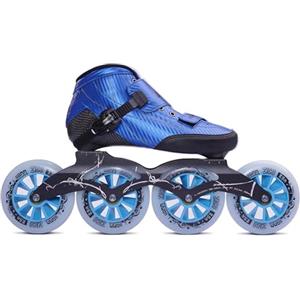 funifuni Pattini da velocità in linea professionali - Pattini a rotelle in fibra di carbonio a 4 ruote Scarpe per uomo Donna Pattinaggio per interni ed esterni Fila singola