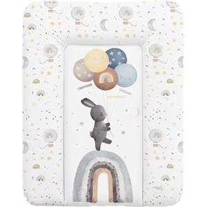 CEBA BABY Morbido materassino per fasciatoio, 50 x 70 cm, per fasciatoio per base rigida, Basic, Oeko-Tex® Standard 100 (arcobaleno Walk)