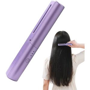Liakyunf Spazzola Stira Capelli - Portatile Ricaricabile USB di Bellezza,Spazzola Lisciante per Capelli - Per Viaggio Vacanza Casa Matrimonio Sposa Spa Party Estate Quotidiano