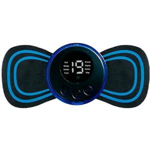POCHY Mini Massaggiatore Cervicale, 8 Modalità e 19 Intensità Massaggiatore Elettrico per Collo con Display Digitale e Ttelecomando, per Alleviare i Dolori Muscolari del Corpo