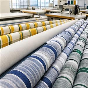 Atelier Arrigo Telo di Ricambio per Tenda da Sole Tempotest Parà su Misura Personalizzabile in Acrilico Idrorepellente con Tondini in Gomma, Bordi Rinforzati e Volant (GIUNZIONE TELO SIMMETRICO)