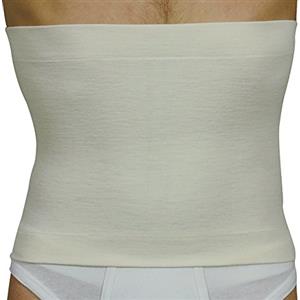 MANIFATTURA BERNINA Elan 500231 (taglia 5) - Pancera lana merino e angora fascia termica per la vita fascia lombare riscaldante altezza 31 cm 100% MADE IN ITALY