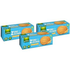 CAIYA 3X Gullon Digestive Zero Zuccheri Biscotti Integrali ad Alto Contenuti di Fibra 400g [3 Confezioni]