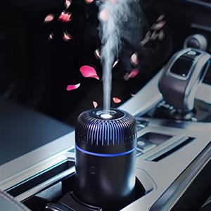 UrrSovv Diffusore per auto umidificatore USB aromaterapia olio essenziale deodorante USB nebbia fredda mini diffusore portatile per auto, casa, ufficio, camera da letto (nero)