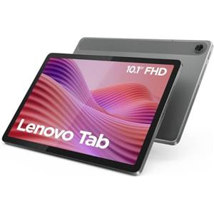 Lenovo Tab - Tablet 10.1 WUXGA (MediaTek Helio G85, 4 GB RAM, 128 GB, 60 Hz, 2 altoparlanti, Wi-Fi 5, Bluetooth 5.3, Android 14) Luna Grey, include custodia trasparente con supporto integrato