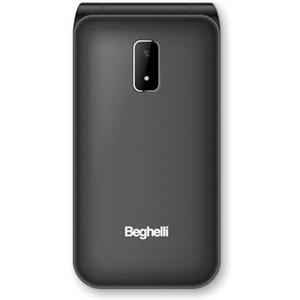 Beghelli - Telefono Anziani Salvalavita SLV40, Conchiglia, 4G, con Tasto SOS e Chiamata Rapida, Cellulare con Grandi Tasti, Volume Alto, Display 2.8, Torcia, Radio, Fotocamera - Colore: Nero