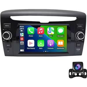 Keoaiob Autoradio portatile per Lancia Ypsilon 2012-2020 con Wireless Carplay e Android Auto, 7 pollici IPS Touch Screen Car Audio compatibile Controllo vocale/Fotocamera di backup/Bluetooth(Size:2G+32G 2K)