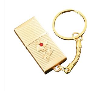 UFARID Chiavette USB3.0 Pendrive Pennette Portatile Pen Drive Metallo Chiave USB Memoria Flash USB Trasportare Impermeabile (16GB, Oro)