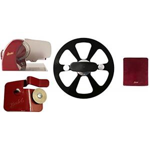 Berkel - Home Line 250 + Cover Affettatrice Rossa + Disco Rimuovi Lama + Accessorio Affilatoio per Home Line (Rosso)