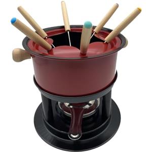 Baoblaze Fondue Pot di fonduta di formaggio Spessita Multipurpoise Fondue Maker di Pentole Set di fonduta per Carne Casa Dessert Formaggio Holiday