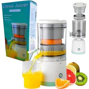 Generic Spremiagrumi per frutta e verdura, compatto, 45 W, facile da pulire, 400 ml, per angurie, pompelmi, mele, alimentazione USB, portatile ed efficiente, ABS, alta velocità