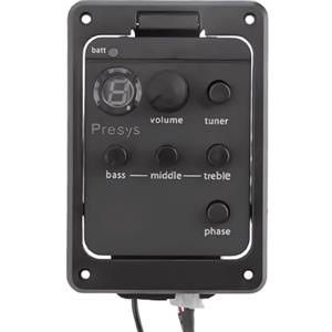 LYEAA Pickup per chitarra acustica, equalizzatore preamplificatore, sintonizzatore digitale alimentato a batteria per Fishman Presys