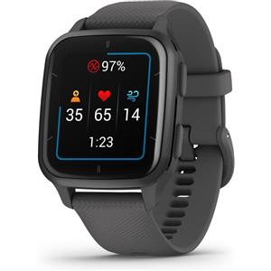 Garmin Garmin Venu Sq 2, Smartwatch, Display 1,4 AMOLED, GPS, Cardio, SpO2, 25+ App Sport & Fitness, Workout, Coach, Pay, Autonomia fino a 11 giorni (Slate & Shadow Gray) 010-02701-10