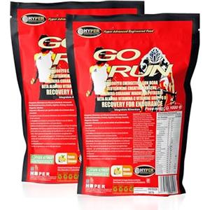 Hyper Go Run - 2kg di Integratore Potente e Completo per Ciclisti e Runner con Creatina, Arginina, Glutammina, Maltodestrine, Bcaa, Ginseng, Guaranà Magnesio e Potassio - Prodotto in Italia