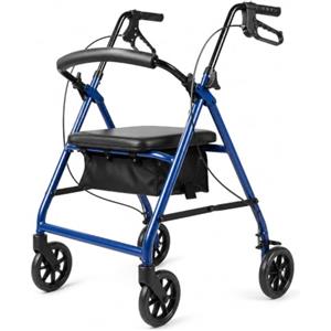 App Life Deambulatore Anziani Rollator Pieghevole 4 Ruote, Seduta e Freni