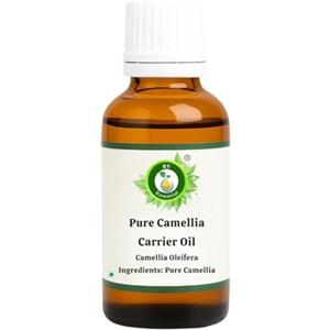 R V Essential Olio puro carrier di camelia 50ml (1.69oz)- Camellia Oleifera (100% Pressato a Freddo Puro e naturale) Pure Camellia Carrier Oil
